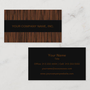 Simulated Walnut Visitkort
