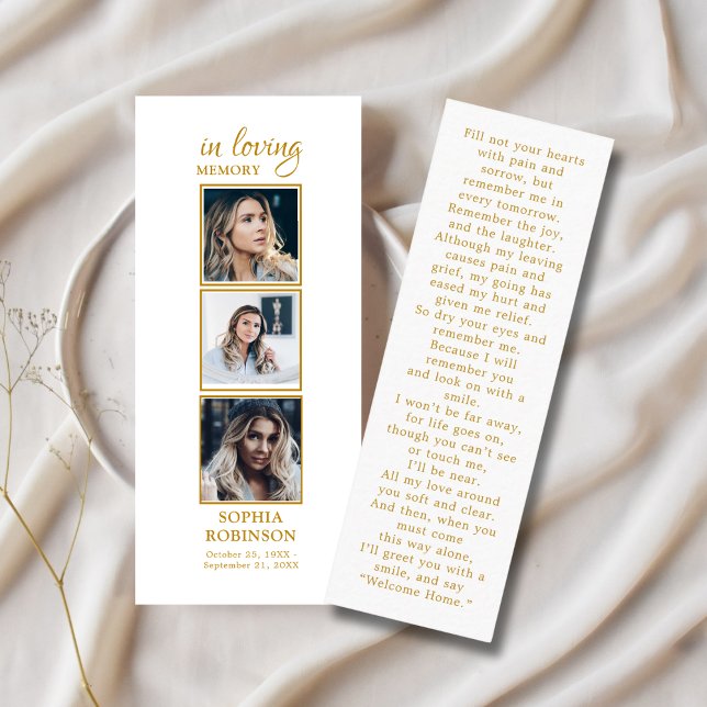 Simulera ett 3-foto-Guld-sympatisöppningskort Mini Visitkort (Skapare uppladdad)