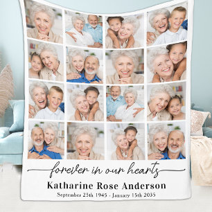 Simulera för alltid i våra Hearters multifoto-minn Fleecefilt