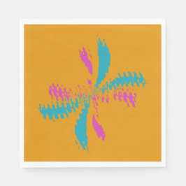 Simulerad Abstrakt Butterfly Flight Messy Mönster Pappersservett