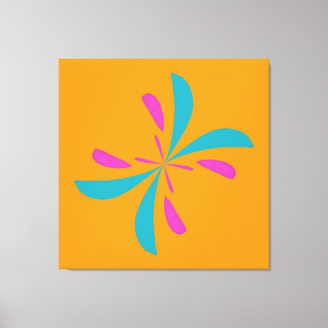 Simulerad Abstrakt Butterfly Flight Mönster Canvastryck (Framsida)