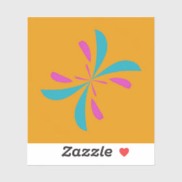 Simulerad Abstrakt Butterfly Flight Mönster Klistermärken