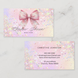 simulerad chunky glitter visitkort