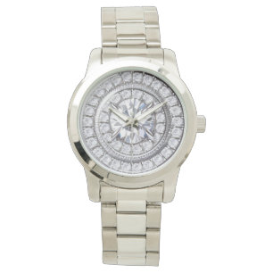 Simulerad Diamond Crystal Watch Armbandsur