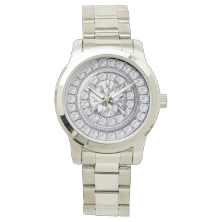 Simulerad Diamond Crystal Watch Armbandsur