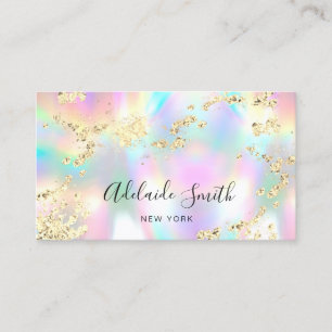 simulerad glitter på faux iridescent struktur visitkort