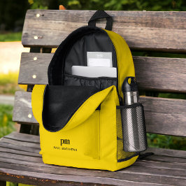 Simulerad Gult Enkel minimal Namn och Monogram