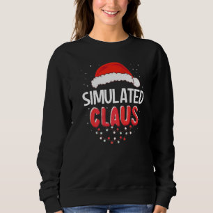 Simulerad Tomte Jul Matchande Kostym P T Shirt