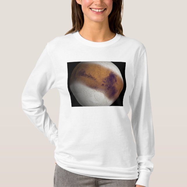 Simulerad vy av Mars T-shirt (Framsida)