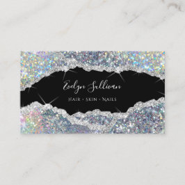 Simulerat affärskort från glitter visitkort