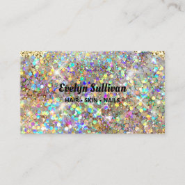 Simulerat affärskort guld glitter visitkort