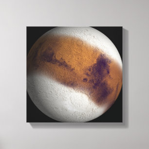 Simulerat beskåda av Mars Canvastryck
