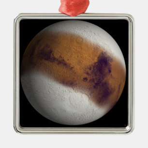 Simulerat beskåda av Mars Julgransprydnad Metall