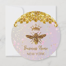 simulerat glitter-bi inbjudningar