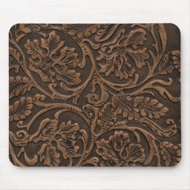 Simulerat sadelläder musmatta (Framsidan)