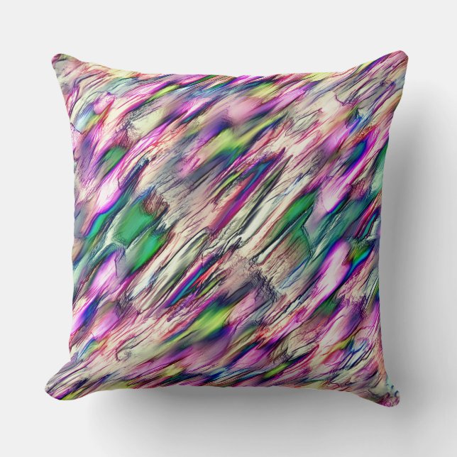 Simulering av sten eller stalagmit med hasch färg kudde (Framsida)