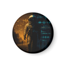 Simuleringsfas ett Poster - Glitch Astronaut Art