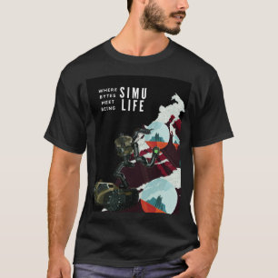 SIMULIFE där byte möts för simulering T Shirt