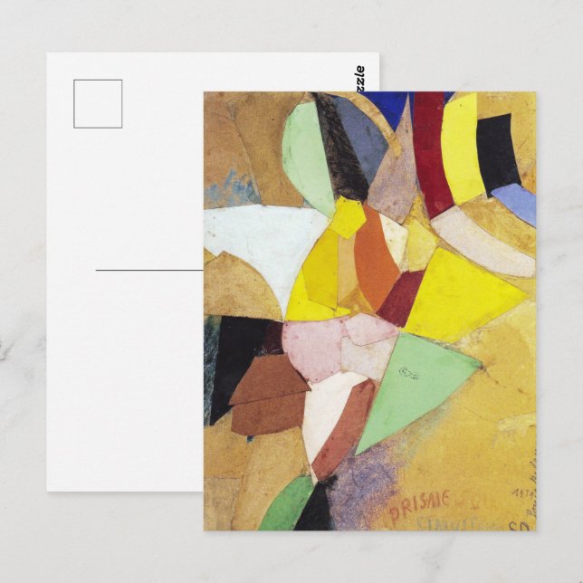 Simultana solprismor | Sonia Delaunay | Vykort (Fram/baksida)