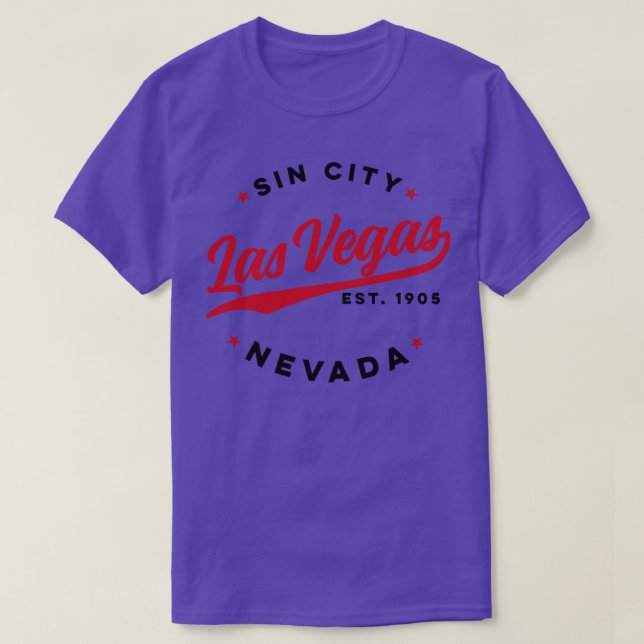 Sin City Las Vegas Nevada T Shirt (Design framsida)