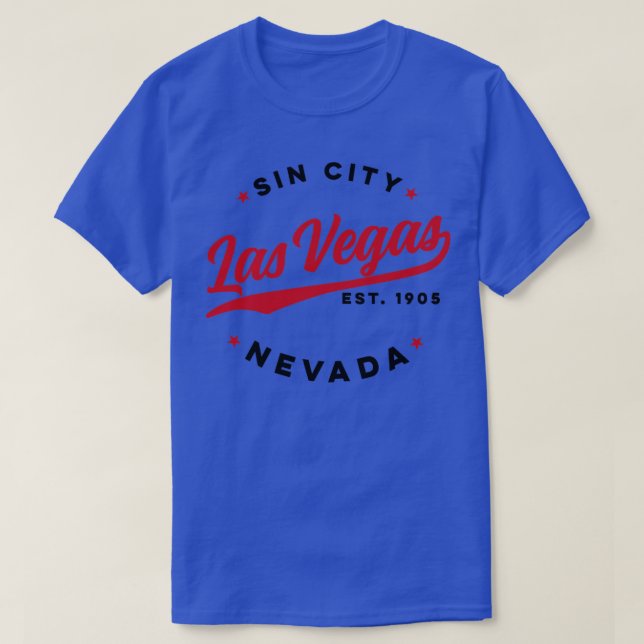 Sin City Las Vegas Nevada T Shirt (Design framsida)