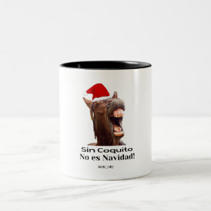 Sin Coquito No Es Navidad! Två-Tonad Mugg