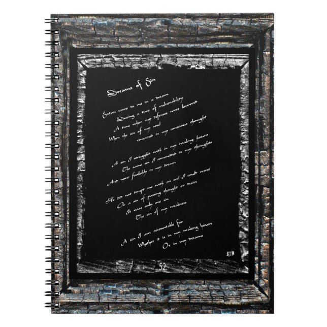 Sin-drömmar Anteckningsbok Med Spiral (Framsidan)