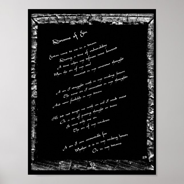 Sin-drömmar Poster (Framsidan)