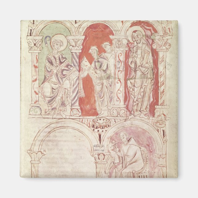 Sin John Cassian och munk erbjuder Magnet (Framsidan)