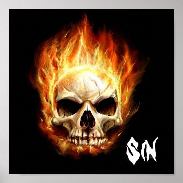Sin Skull Poster (Framsidan)