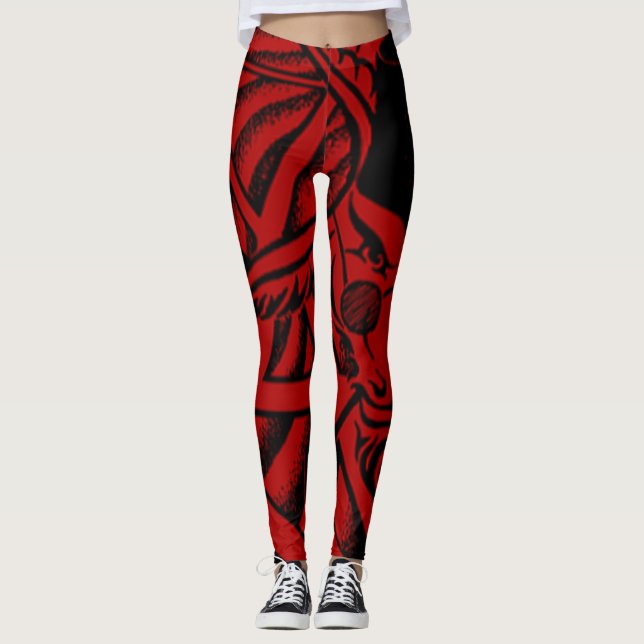 Sinagogue av Satan Baphomet damasker Leggings (Framsida)