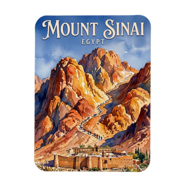 Sinaiberget Egypten Magnet (Vertikal)