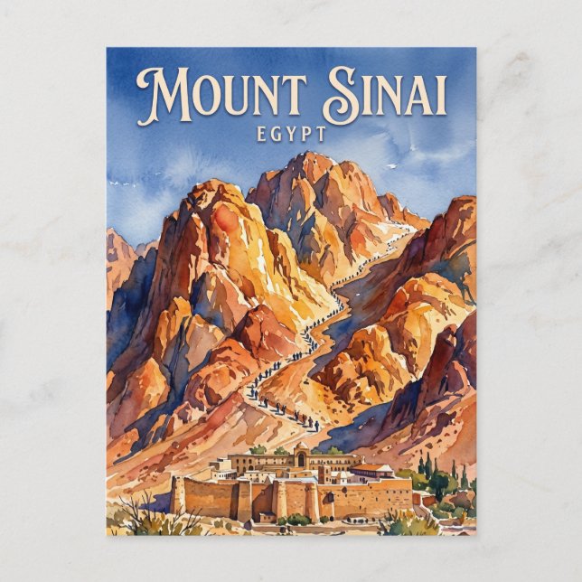 Sinaiberget Egypten Vykort (Framsida)