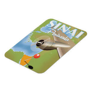 Sinaihalvön Flygresor affisch Magnet