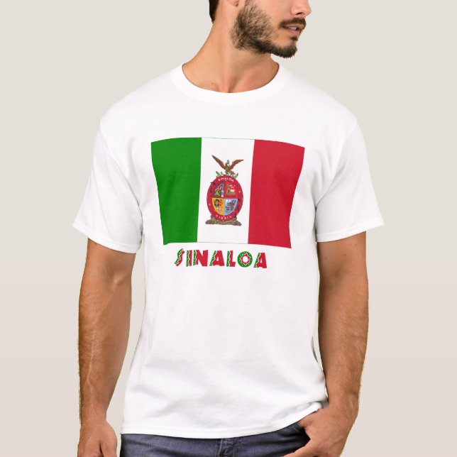 Sinaloa inofficiell flagga t-shirt (Framsida)