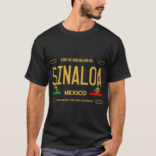 Sinaloa Mexico License Plate Aesthetic Sinaloa Pre T Shirt