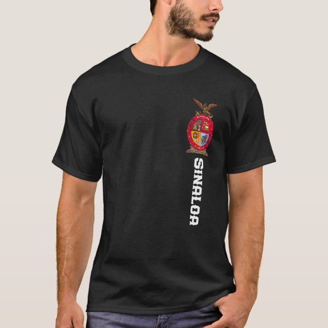Sinaloa Mexiko Camisa T Shirt (Framsida)