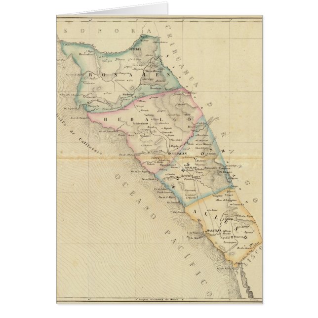 Sinaloa, Mexiko Hälsningskort (Framsidan)