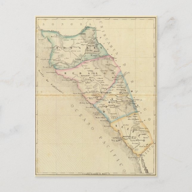 Sinaloa, Mexiko Vykort (Framsida)