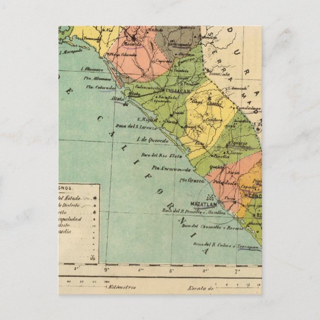 Sinaloa, Mexiko Vykort (Framsida)