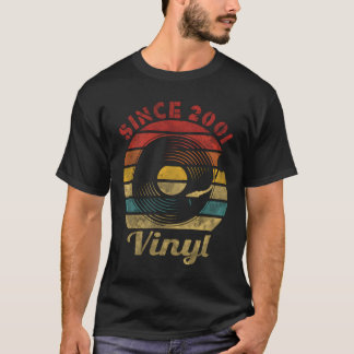 Since 2001 Vinyl Record Collector Music T Shirt