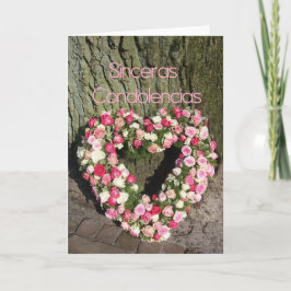 Sinceras Condolencias Spansk sympatikort Kort