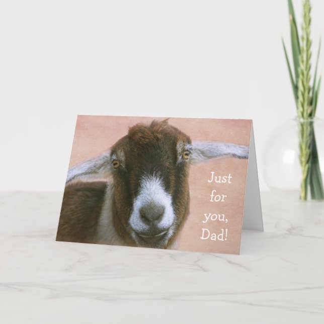 Sincere Goat Fars dag Helgkort (Framsida)