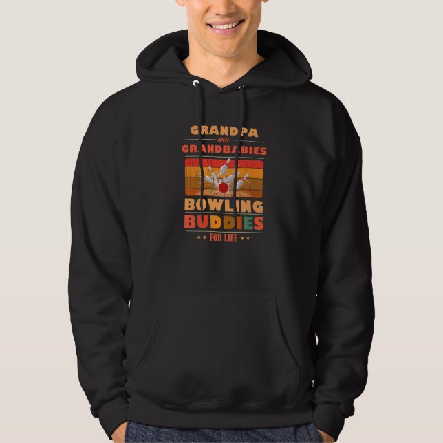 Sincere Grandbabies GRANDPA Buddies For Life Bowli Hoodie (Framsida)