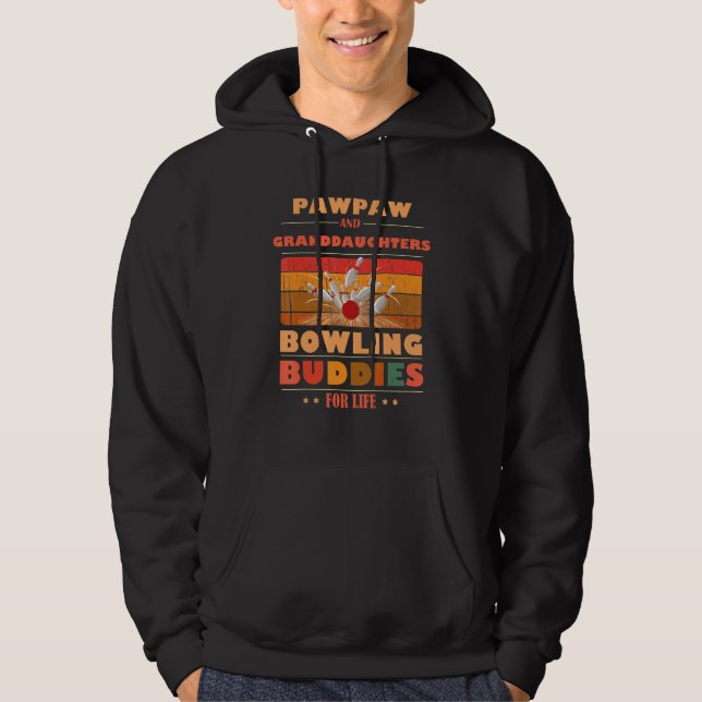 Sincere Granddaughters PAWPAW Buddies For Life Bow Hoodie (Framsida)