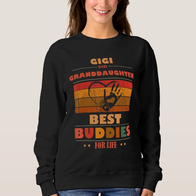 Sincere Grandparents Buddies For Life GIGI Grandda T Shirt (Framsida)