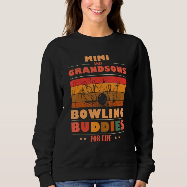 Sincere Grandsons MIMI Buddies For Life Bowling T Shirt (Framsida)