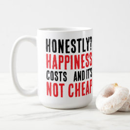 Sincere phrase about happiness kaffemugg