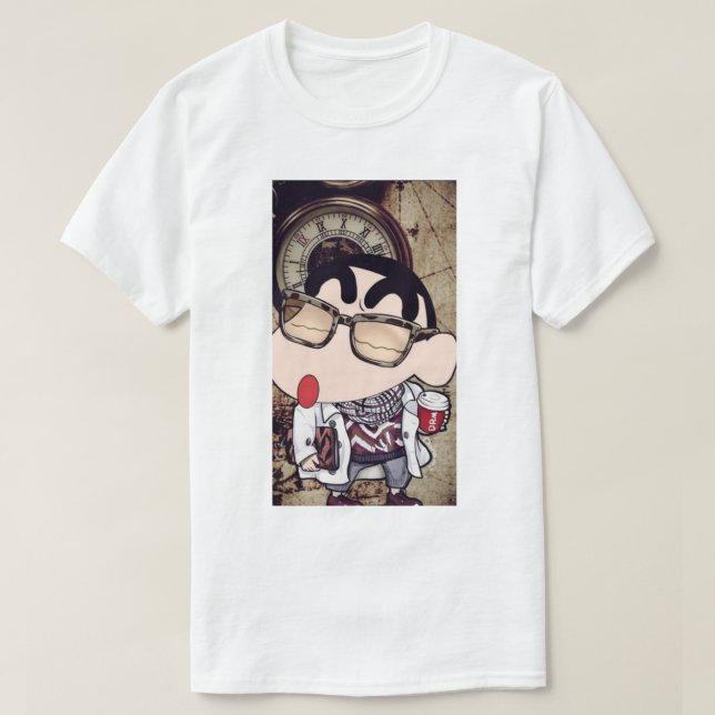 Sinchan med 🥤 t shirt (Design framsida)
