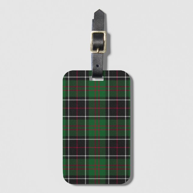 Sinclair Clans Jakt Tartan Variant Bagagebricka (Framsida vertikal)
